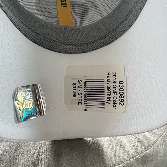 Green Bay Packers White On Field Sideline Hat S/M - Picture 9 of 10